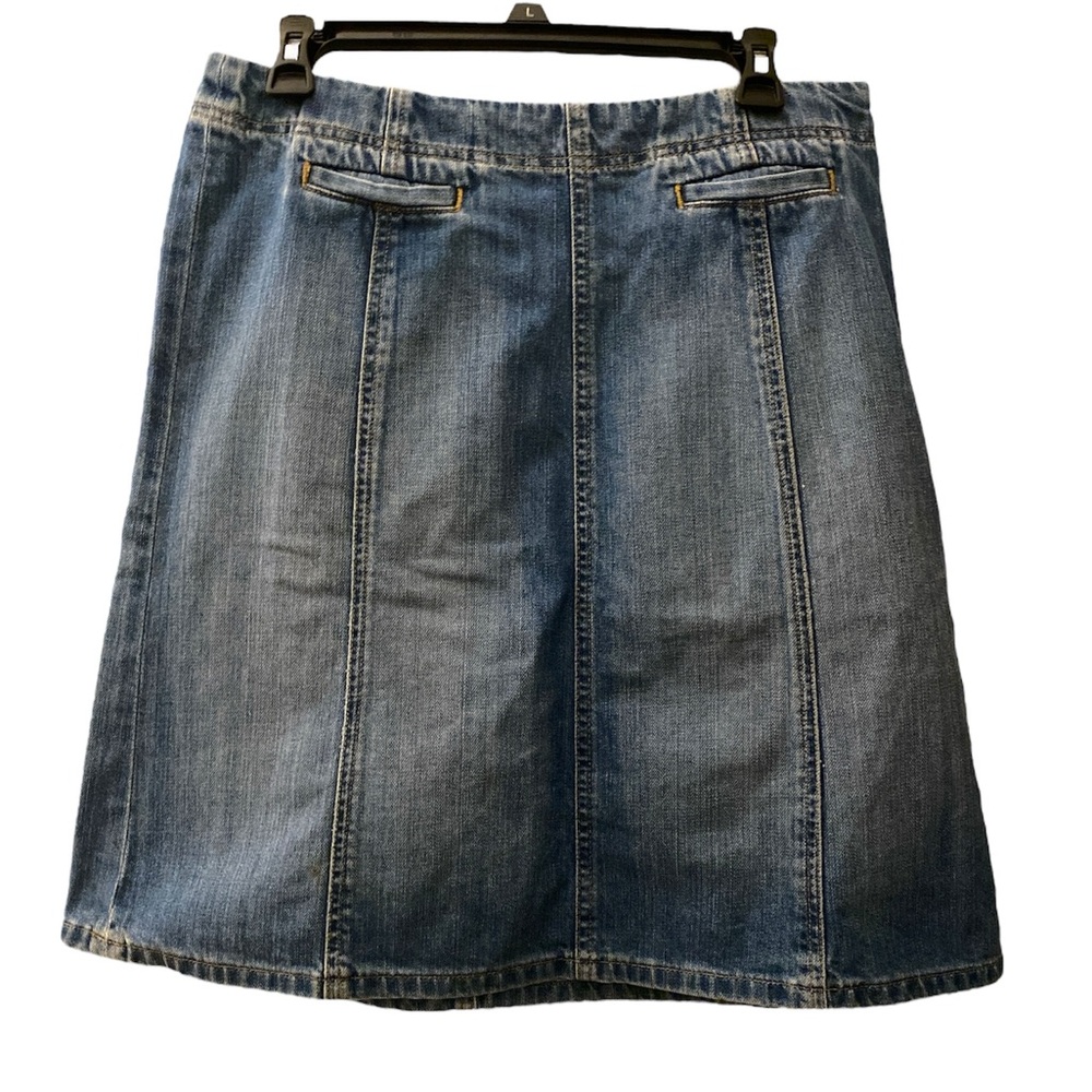 Eddie Bauer Classic Blue Denim Skirt